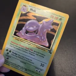 Pokemon Card - Muk 13/62 Holo Rare Fossil Set WOTC - Image 2