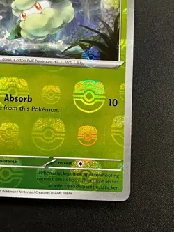 Cottonee 004/086 (Master Ball Pattern) NM Holo White Flare Pokemon Card - Image 3