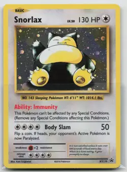 Pokemon Card Snorlax Promo XY Promos XY179 LP - Image 1