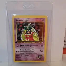 Pokemon Card Gym Heroes 1st Edition Sabrina's Jynx 59/132 WOTC - Image 1