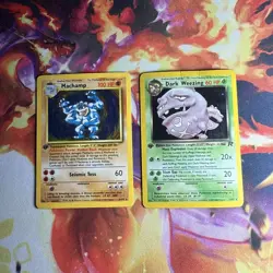 Lot Of 2 Pokemon First Edition Holographic Wotc Cards - Image 1