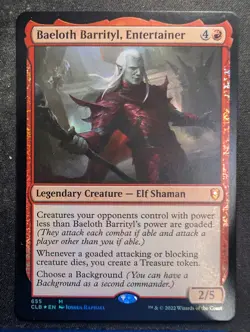Baeloth Barrityl, Entertainer - Foil - Commander Legends Baldur's Gate (MTG) - Image 1
