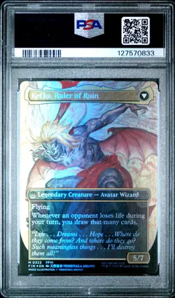 2025 MTG FINAL FANTASY #0322 KEFKA, COURT MAGE/KEFKA, RULER OF RUIN PSA 10 - Image 2