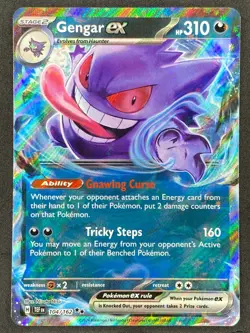 Pokemon Gengar ex 104/162 TEF Temporal Forces NM - Image 1