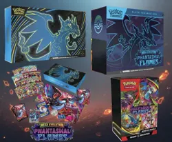 Pokemon Phantasmal Flames UPC ETB & BOOSTER BUNDLE Set Of 3 Preorder PRESALE - Image 1