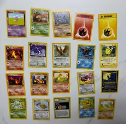 Lot of 20 Pokemon Cards Base Set including Ho-oh 18/64 - Image 1