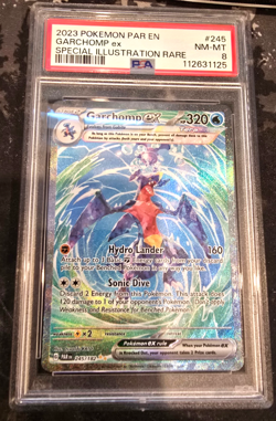Pokemon TCG: Paradox Rift - SIR Garchomp EX 245/182 PSA MINT 8 *Quick Shipping* - Image 1