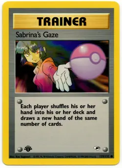 Pokemon - 1st Edition Gym Heroes Sabrina's Gaze 125/132 NM - Image 1