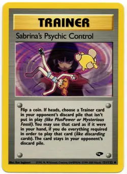 Pokemon - Gym Challenge Sabrina's Psychic Control 121/132 NM - Image 1