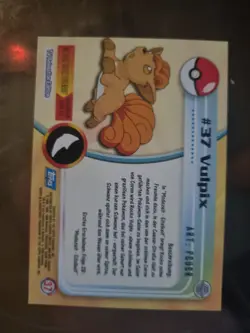 Pokemon Topps Tv Animation Edition 1999 #37 Vulpix Holo - NM - Image 2