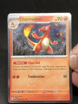 Pokemon TCG Charmeleon 008/091 Paldean Fates Cosmos Holo NM - Image 1