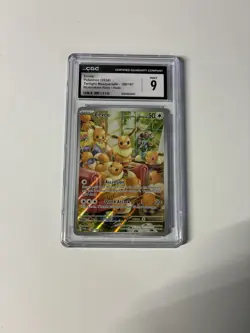 Pokemon Twilight Masquerade - EEVEE - Illustration Rare 188/167 CGC Graded 9 - Image 1