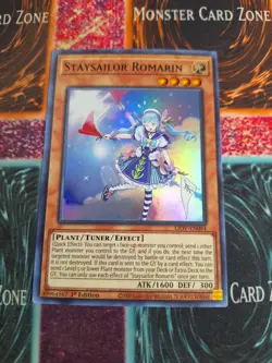 Yu-Gi-Oh! TCG Staysailor Romarin LIOV-EN094 Super Rare 1st Edition Near Mint - Image 1
