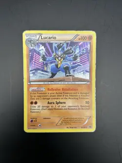 2012 Pokemon Lucario Holo Rare 64/99 Black & White: Next Destinies Card - Image 1