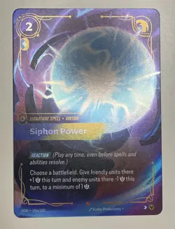 Riftbound League of Legends TCG Siphon Power Origins 266/298 Epic Card - Image 1