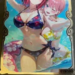 Goddess Story Gold METAL Card Double Sidded Serial Number #019/100! Nino Nakano - Image 5
