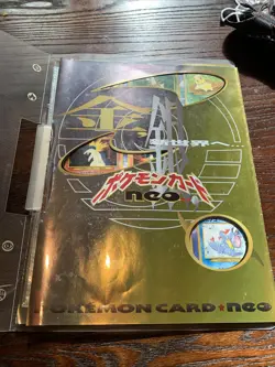 1999 Japanese Pokemon Card Neo Premium File 1 Binder 9 Promo Cards Moderate Wear - Image 2