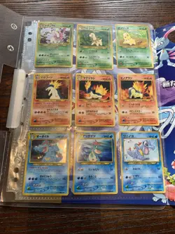 1999 Japanese Pokemon Card Neo Premium File 1 Binder 9 Promo Cards Moderate Wear - Image 3
