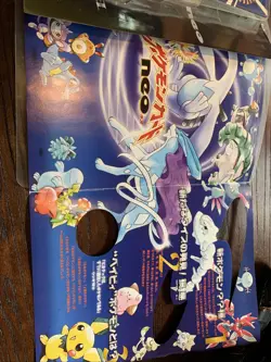 1999 Japanese Pokemon Card Neo Premium File 1 Binder 9 Promo Cards Moderate Wear - Image 4
