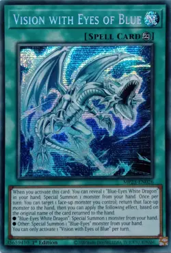 MP23-EN026 VISION WITH EYES OF BLUE SECRET RARE 1ST EDITION YuGiOh CARD - Image 1
