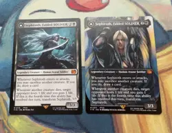 MTG Final Fantasy Card Lot of 2 Sephiroth Fabled Soldier Cards (Cards In Pics) - Image 1