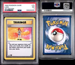 Shadowless 1st Edition LASS BASE Set Pokemon Card 75/102 PSA 7 1999 Low Pop! - Image 3