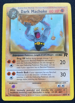 Dark Machoke 40/82 Team Rocket Set Uncommon Pokemon Card WOTC (NM/LP) - Image 1