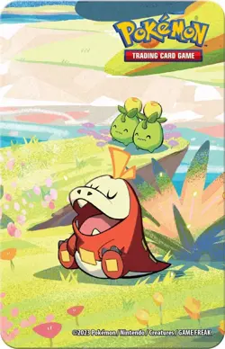 New Pokemon TCG Paldea Friends Mini Tins Fuecoco 2 Booster Packs Card n Sticker - Image 3