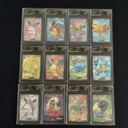 12 Lot OCD 10 Pokemon TCG Chinese Card 151 SR SSR Holo Charizard Graded A7 SQ - Image 1