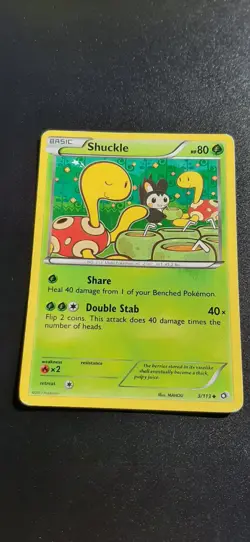 Shuckle 3/113 Legendary Treasures Regular Common Pokemon Card TCG Trading Game - Image 1