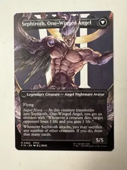 MTG Magic Sephiroth, Fabled SOLDIER (Borderless) (0382) NM Normal NON-FOIL - Image 2