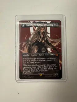 MTG Magic Sephiroth, Fabled SOLDIER (Borderless) (0382) NM Normal NON-FOIL - Image 3