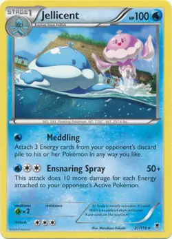 (XY04-021) Jellicent Rare Pokemon XY Phantom Forces Card # 21 - Image 1