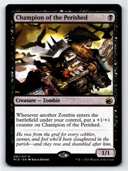 Champion of the Perished R Innistrad: Midnight Hunt # 91 NM Normal - Image 1