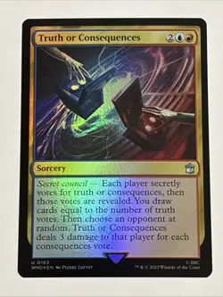 MTG Universes Beyond: Doctor Who Truth or Consequences Foil 0163 NM - Image 1