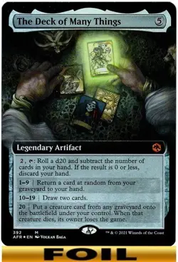 1x - The Deck of Many Things - [SELECT] - Forgotten Realms - NM MTG - Image 1