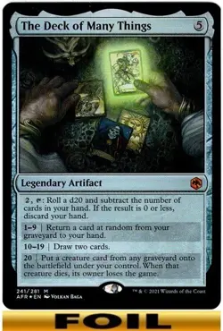 1x - The Deck of Many Things - [SELECT] - Forgotten Realms - NM MTG - Image 3