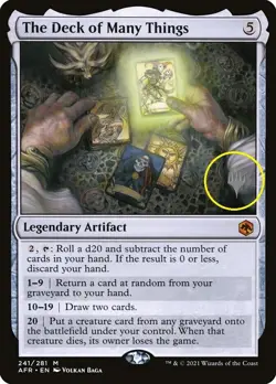 1x - The Deck of Many Things - [SELECT] - Forgotten Realms - NM MTG - Image 4