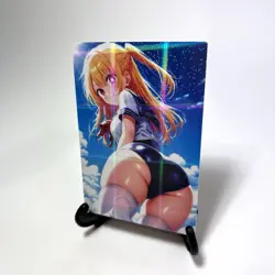 Oshi no Ko Ruby Hoshino Sexy Anime Waifu Girl Lewd Goddess Story Holo Art Card - Image 2
