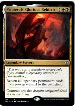 PRIMEVALS' GLORIOUS REBIRTH 165 MAGIC: THE GATHERING DOMINARIA UNITED COMMANDER - Image 1