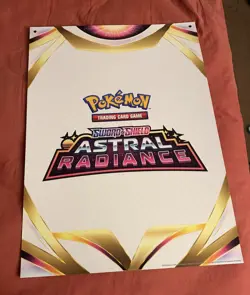 Pokemon Astral Radiance Dialga Palkia V 3D Lenticular Poster 17X24 Store Promo - Image 3