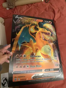 Pokemon Brilliant Stars Charizard V Arceus V 17x24 3D Lenticular & PROMO POSTER - Image 1