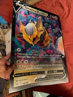 POKEMON LOST ORIGIN GIRATINA V Zoroark V- 17x24 Lenticular 3D Poster Promo Rare - Image 1