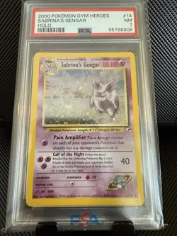 Pokemon TCG Sabrina's Gengar Gym Challenge and Neo Lugia PSA 7 - Image 1