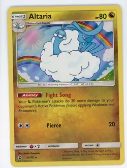 Pokemon Altaria 40/70 Holo Rare Dragon Majesty NM/MT - Image 1