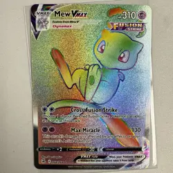 MEW VMAX 2021 POKEMON SWORD SHIELD FUSION STRIKE SECRET RARE 268/264 - Image 1