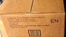 Pokemon TCG Pokeball Tins Q2 2022 Display Box Factory Sealed 6 Tin Case - Image 2