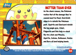 Better Than Ever - TOPPS Pikachu's Vacation #56 - MP - Pokemon - Image 2