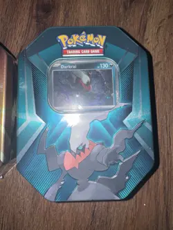 Pokemon TCG: Darkai Triple Whammy Collectors Tin Brand New Sealed - Image 1