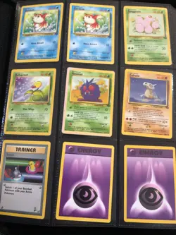 Rare Vintage Pokemon Jungle TCG Card Lot 9 Cards - Image 1